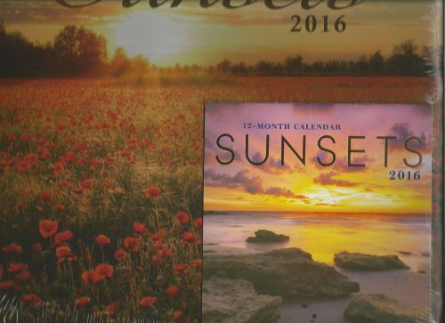 Sunsets 2016 Wall Calendar + FREE  Mini Calendar Lowest Price on Ebay