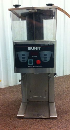 BUNN FPG-2 Dual Hopper Commercial Coffee Grinder, USED.