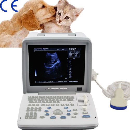 VET Portable Veterinary Ultrasound Machine with convex sensor with 3D software