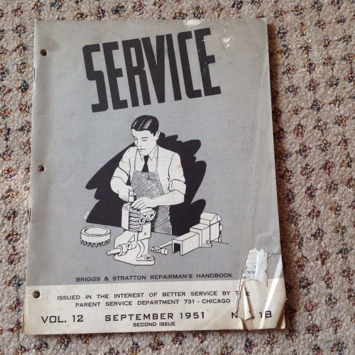 1951 Briggs &amp; Stratton Repairman&#039;s Handbook