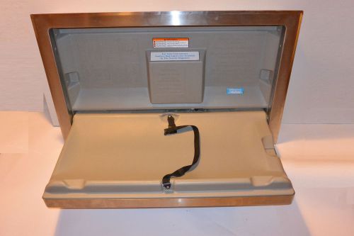 KOALA KARE STAINLESS STEEL HORIZONTAL BABY CHANGING STATION! RECESS MOUNT! KB110