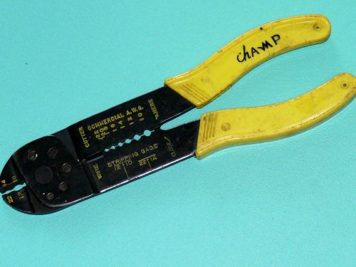 Amp-Champ Wire Stripper, 10ga To 22ga, Crimper, Screw Cutter