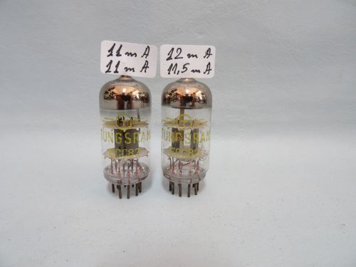 2 X TUNGSRAM ECC82=12AU7 VINTAGE DOUBLE TRIODE TUBE // STRONG TESTED //