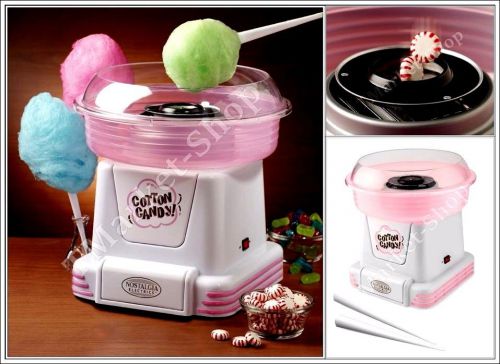 Candy floss machine pink nostalgia electrics cotton candy sugar maker countertop for sale