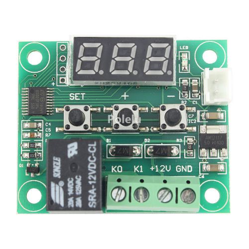 DC 12V Digital Thermostat Precision/Temperature Controller Miniature Plate