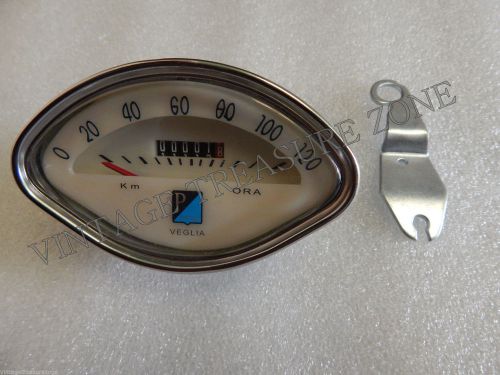 Brand New Vespa Rare Speedometer 0-120 Kmph For Vintage Vespa &amp; Bajaj Chetak