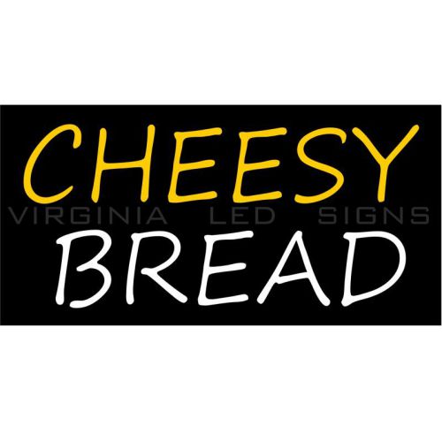 Cheesy Bread LED SIGN neon looking 30&#034;x15&#034; Pizza HIGH QUALITY VERY BRIGHT