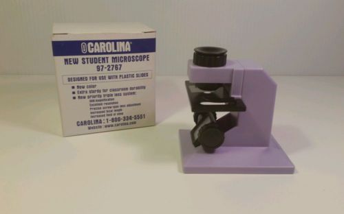 New student microscope * Carolina 30x magnification * purple plastic