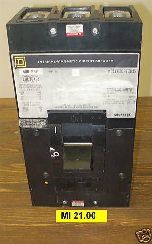 Square d - thermal magnetic circuit breaker lal-36400 (mi 21.00) for sale