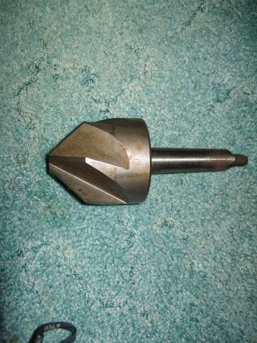 LARGE 6 FLUTES COUNTERSINK  Tapered Shank 3 inch Dia  USED