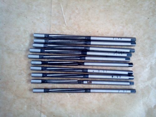 Valve Guide Reamer set  10 pc - from 7.95 to 8.04