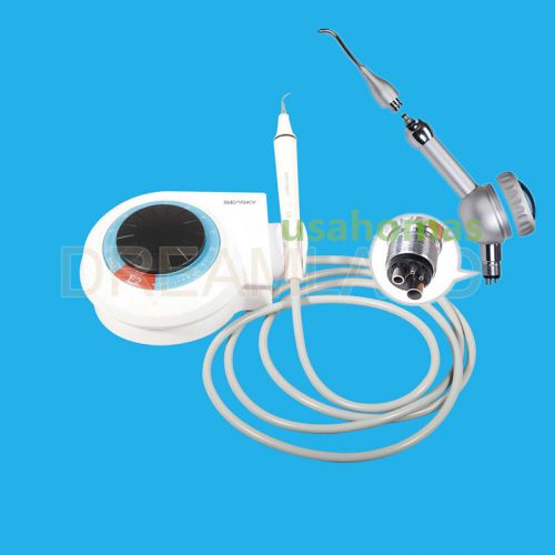 Dental ultrasonic perio scaler handpiece+air polisher 4hole fit ems/woodpecker for sale