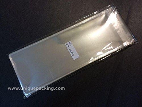 Uniquepacking inc 100 pcs 4x10 clear resealable cello / cellophane bags for sale