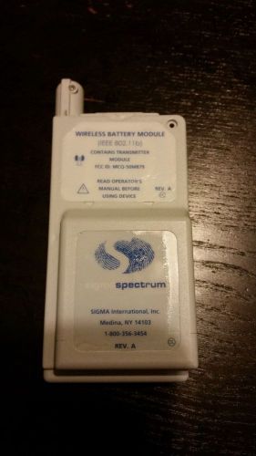 Sigma spectrum wireless infusion pump battery p/n 35083   802.11b for sale