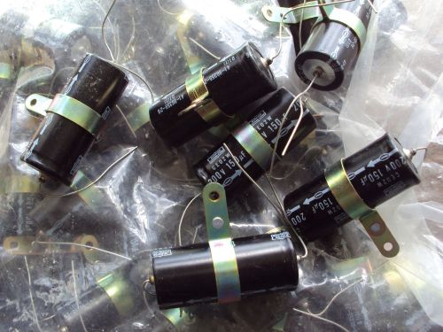 50 count Nippon Capacitor 200v 150uf  Bag of 50 unused capacitors with clamp