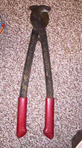 KLEIN TOOLS  63035 UTILITY CABLE COOPER CUTTER VINTAGE FORGED METAL TOOL