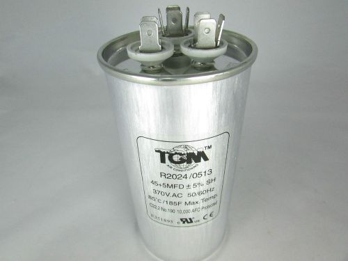 Run Capacitors 45+5 x 370v for A/C &amp; Refrigeration motors New Round Type