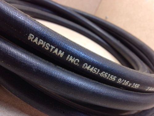 Rapistan 04451-65155 round endless belt 9/16&#034;x 155&#034; solid black rubber for sale
