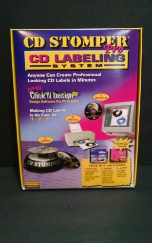 CD Stomper Pro CD/DVD labeling kit NIB still sealed 072782981075