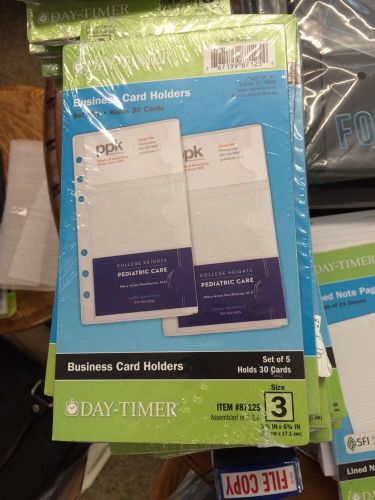 Day-Timer Business or Credit Card Holders  Portable Size  3.75 x 6.75 Inches  5