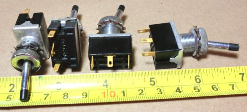 Vintage cutler-hammer spdt 1a toggle switch (4pcs) gold-plated computer control for sale