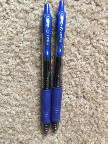 Pilot G-2 Blue Gel Pens - (4) Pens - Smooth Writing - Medium