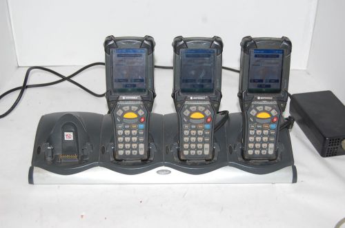 Symbol MC9090-GF0HJAFA6WR Barcode Scanners w/ Symbol CDR9000-4000E 4slot charger