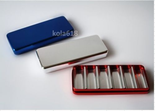 1pc Bur Holder Block Sterilizer Case Disinfection Endo Box Rack Red kla