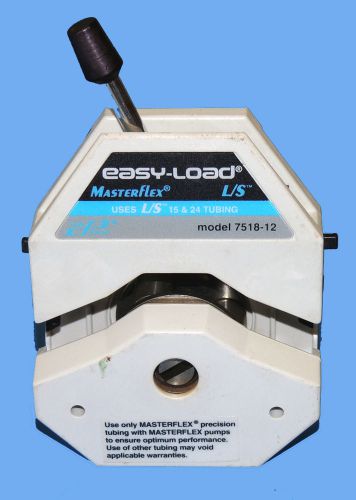 Cole Parmer 7518-12 L/S Easy-Load MasterFlex Pump Head PSF/SS / Warranty