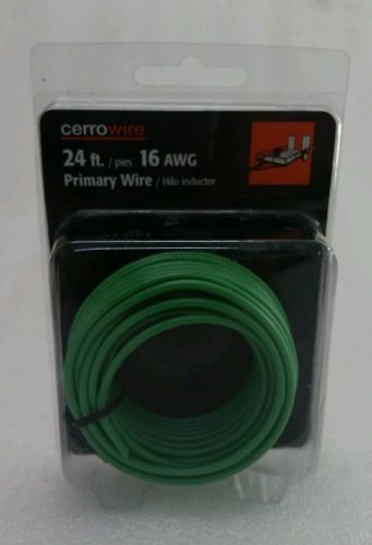 Cerrowire 24 ft. Green 16-Gauge Stranded Primary Wire