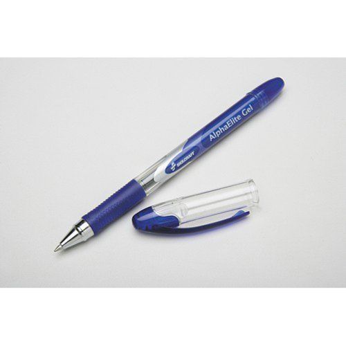 Skilcraft 7520015005213 Alphaelite Roller Ball Stick Gel Pen, Blue Ink, Needle,