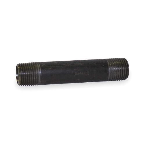 5P631 Black Pipe Nipple, Threaded, 1/4x10 In, NEW, FREE SHIPPING, @PA@