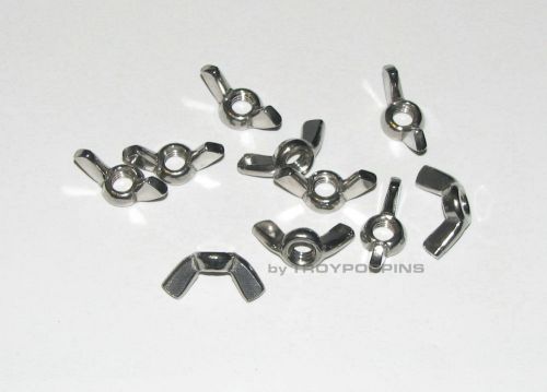 10-ss 1/4&#034;-20 wing nuts stainless steel 18-8 fasteners hardware coarse thread for sale