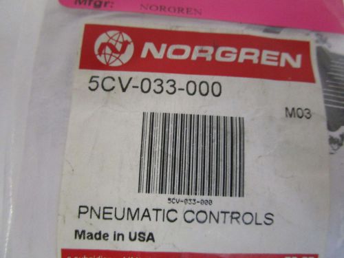 NORGREN ROTARY SWITCH 5CV-033-000 *NEW IN FATORY BAG*