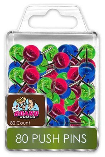 Board Dudes Sphere Push Pins 80-Count Assorted Colors (CYD00) 1
