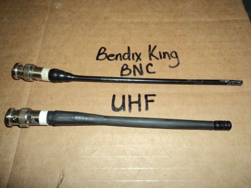 LOT 2 UHF BENDIX KING Antenna BNC Mount BK Portable Radio 5&#034; antenna 400 512 Mhz
