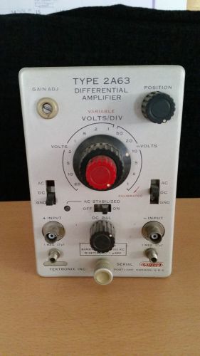 Tektronix Type 2A63 Differential Amplifier Plug In As Used In Oscilloscopes