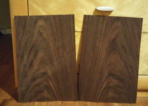 East Indian Rosewood buckled raw wood veneer 2 pieces 14 5/8&#034; x 9 5/8&#034; &amp; 10&#034;