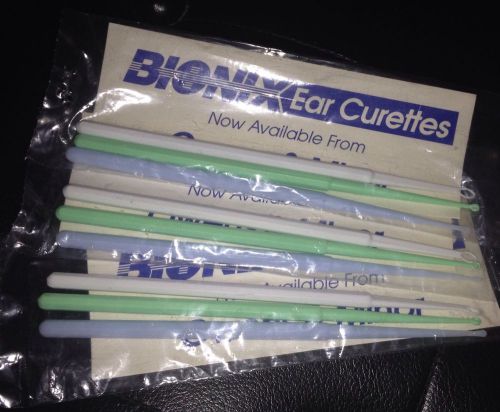 BIONIX EAR CURETTES 9555 WHITE FLEXLOOP 1222 Green MicroLoop 4888 Blue InfantSco