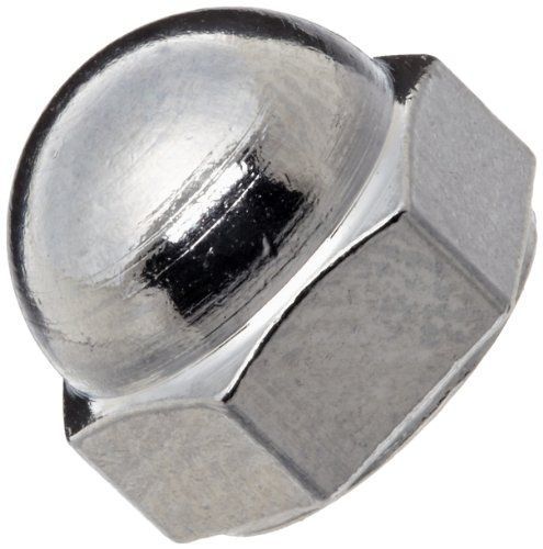 Small parts brass acorn nut, chrome plated finish, grade 2, right hand threads, for sale