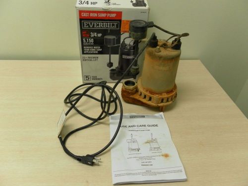 Everbilt PSSP07501VD Cast Iron Sump Pump