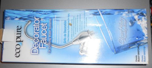 NEW Eco Pure Ecopure Decorator Faucet Drinking Water Systems Satin WHEFCHR L@@K!