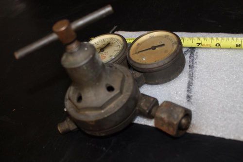 Vintage airco pressure regulator gauges 8410005 brass air reduction air flow reg for sale