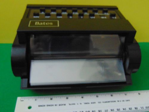 Vintage Bates Desk Top Battery-powered Rotary Card File Index