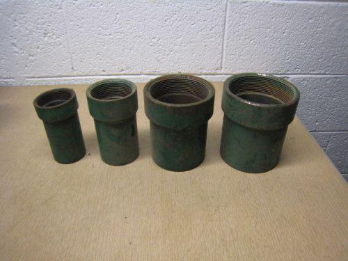 Greenlee cable tugger threaded extension bushing pipe adapter set of 4 for sale