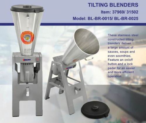 OMCAN BL-BR-0025 1.5HP Professional Restaurant 6-Gallon Tilting Floor Blender