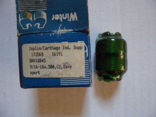 C.J. WINTER Machine 9/16&#034;-18x.500,c2 davenport,18b45 New Thread Rolls
