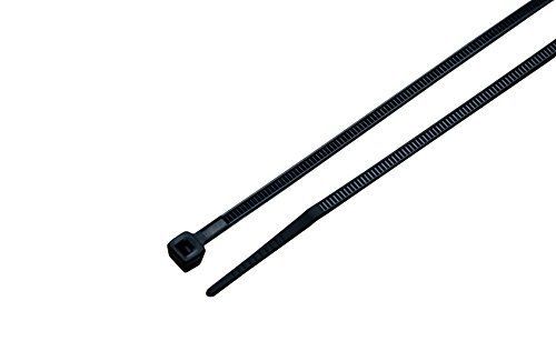 South Main Hardware 848104 100-Pack 6 Inch Cable Ties, Black 100-Pack, 45-Lb