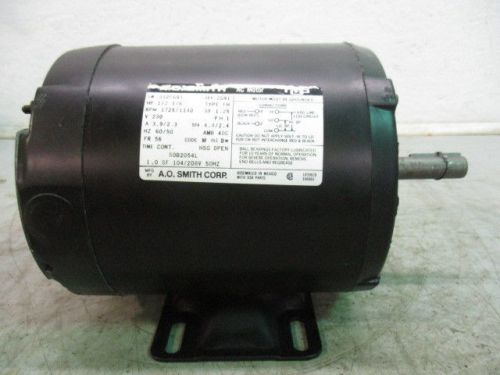 A.o smith 1/2 1/6hpsingle phase ac motor #613940d model-312p691 sn-2091 new for sale