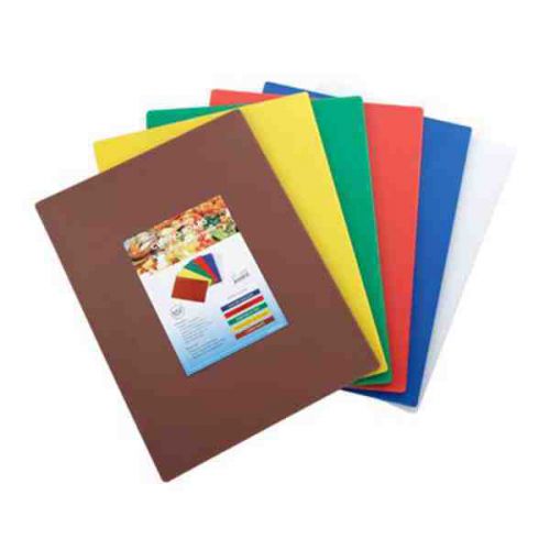 Winco cbst-1824  18&#034; x 24&#034; x 1/2&#034; thick, cutting board set, 6 colors,nsf listed for sale